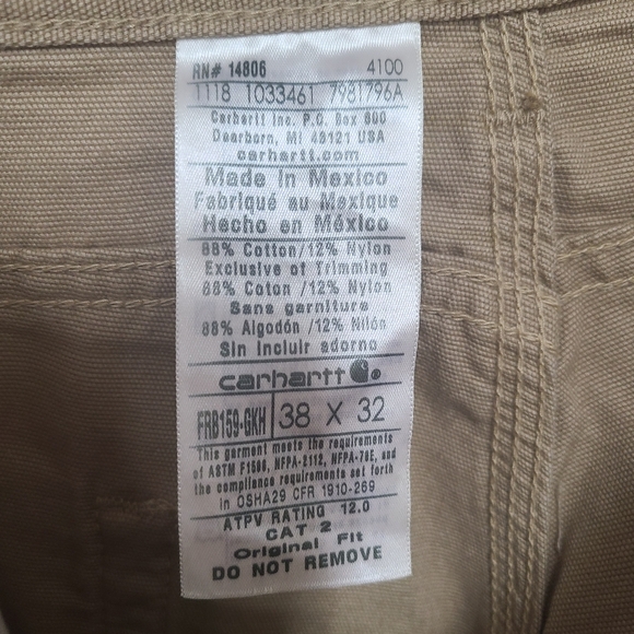 Carhartt FR midweight canvas jean - Picture 3 of 3